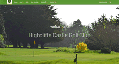 Desktop Screenshot of highcliffecastlegolfclub.co.uk